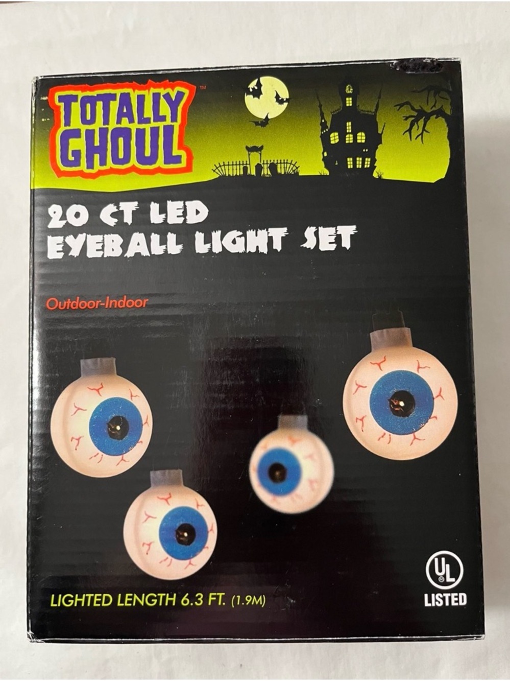Totally Ghoul 20-Count LED Eyeball Light Set - Blue Eyeballs